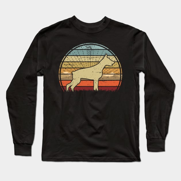 Pinscher Sunset Long Sleeve T-Shirt by Nerd_art